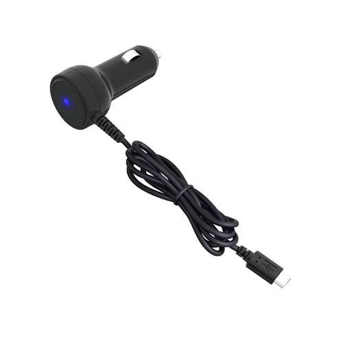 2.5A ストレート充電器 (マイクロUSB)リバーシブルコネクタ BK | 株式