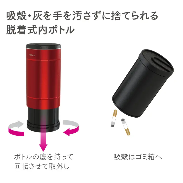 メタルシンプルアッシュトレイ レッド | 株式会社ペルシード