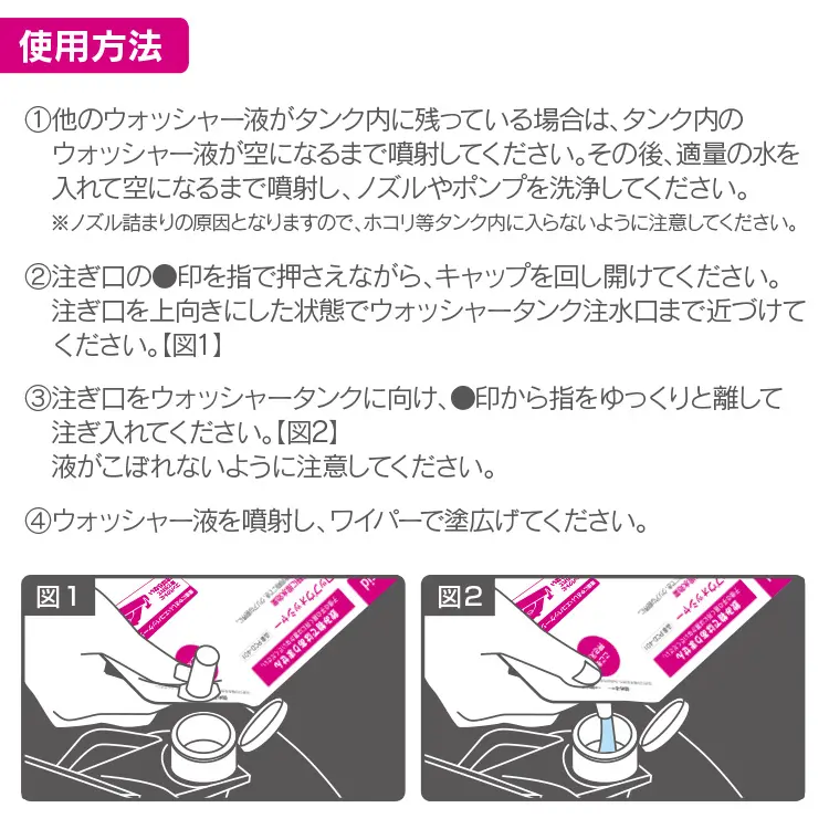 ウインドウウォッシャー液 ピュアドロップウォッシャー | 株式会社
